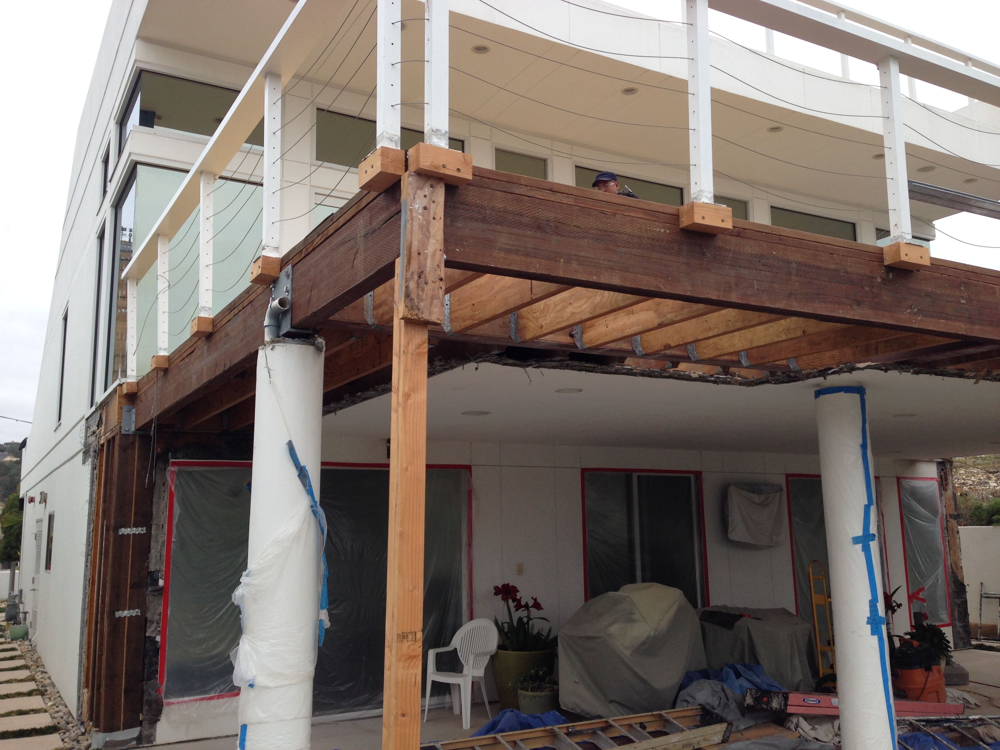Residential Tile Deck Leak Repair Deck Resurfacing in San Luis Obispo