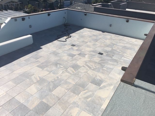 A beautiful tile roof deck in San Luis Obispo